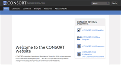 Desktop Screenshot of consort-statement.org