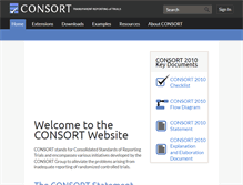 Tablet Screenshot of consort-statement.org